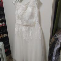 Abito bianco da sposa nuovo tg52