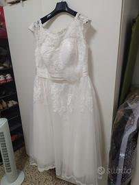 Abito bianco da sposa nuovo tg52