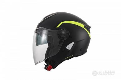 Casco urban jet Ufo Spirit bianco nero giallo