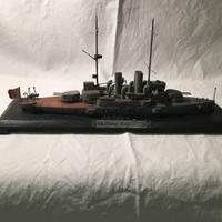 antico modellino nave da guerra regia marina