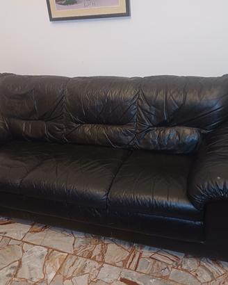 divano nero 3 posti
