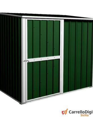 Casetta prefabbricata acciaio 174x100 verde scuro