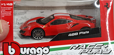 Ferrari 488 Pista Bburago 1:43 Nuova Sigillata!