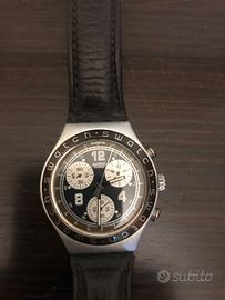 Swatch Irony Aluminium Chrono Vintage Nero/Marrone