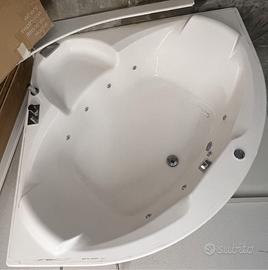 vasca idromassaggio angolare 140x140 completa