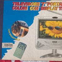 televisore 7'' portatile a colori