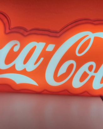 insegna led CocaCola