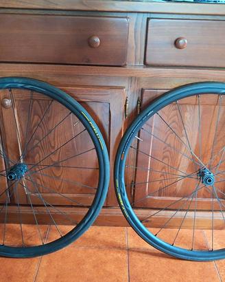 coppia ruote corsa shimano 105 WH-RS370 disco
