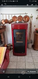idrostufa a pellet che riscalda i termosifoni 