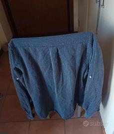 camicia gessato blu bianco Liu-jo