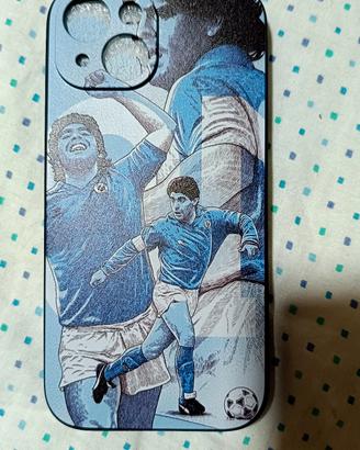 custodia per iPhone 15 con stampa Maradona 