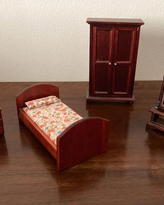 Camera letto in miniatura, vintage