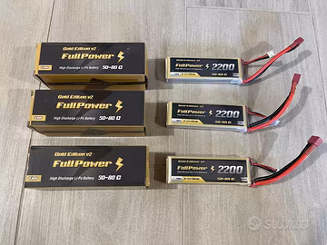 Batterie lipo 2s FULLPOWER 2200mah 50-80C