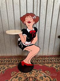 Tavolino servetto pinup vintage pop art anni 50