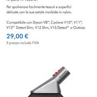 Dyson accessorio spazzola delicata