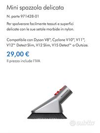 Dyson accessorio spazzola delicata