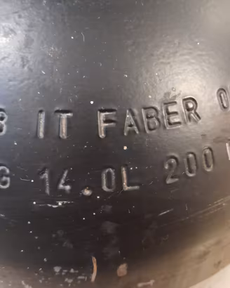 Bombola alta pressione 250/300 Bar da 14 Lt.