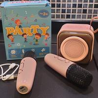 Karaoke Bambini 2 Microfoni Rosa