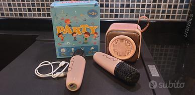 Karaoke Bambini 2 Microfoni Rosa