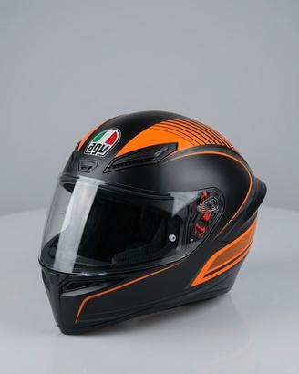 Casco integrale AGV Nero/Arancio + sacca