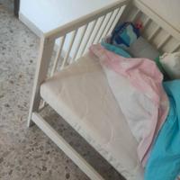 Lettino Ikea con sponde,  next to me, legno bianco