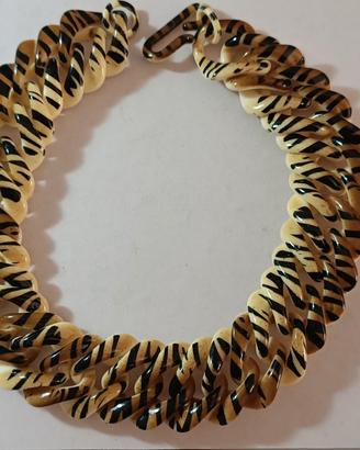 Collana a maglie con stampa animelier