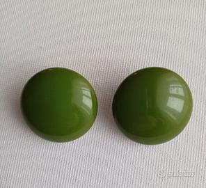 Orecchini '50 Bachelite verde