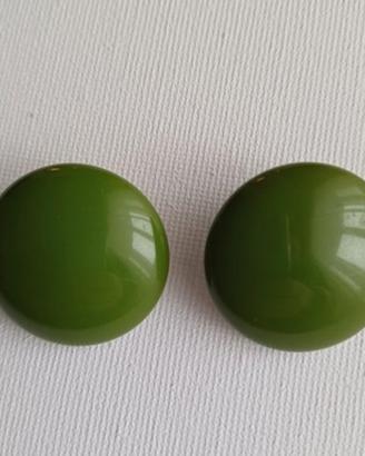 Orecchini '50 Bachelite verde