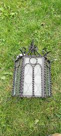 LAMPADARIO FERRO E VETRO