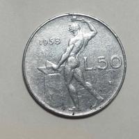 50 lire 1958 rara splendida 