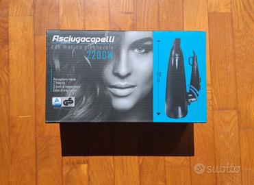 Asciugacapelli con manico pieghevole 2200 W