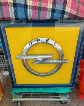 insegna luminosa bifacciale opel 