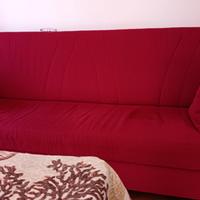 Divano letto rosso