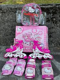 Pattini regolabili bambina 30–33 + kit protezioni
