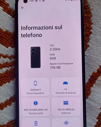 Asus zenfone 9  8/256
