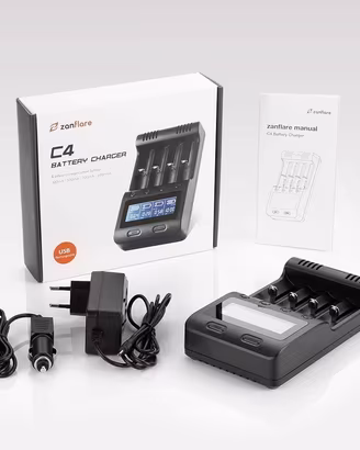 CARICATORE INTELLIGENTE PER BATTERIE RICARICABILI