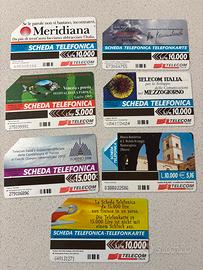 Schede telefonine telecom rare