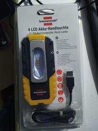 Lampada portatile a led con ricarica usb