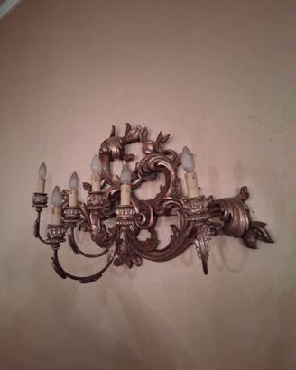 VENDIAMO  3 GRANDI APPLIQUE IN STILE BAROCCO A 5 L