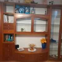 parete attrezzata color ciliegio 