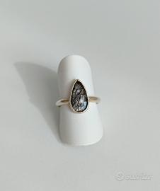 Anello quarzo rutilato