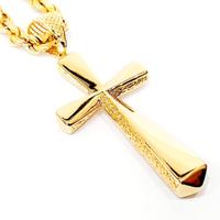 Collana con Croce decorata "Graziella" Oro Giallo