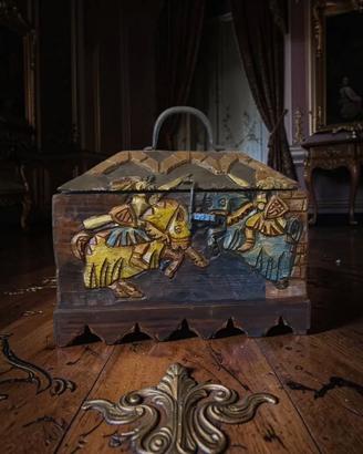 Baule scrigno forziere castigliano