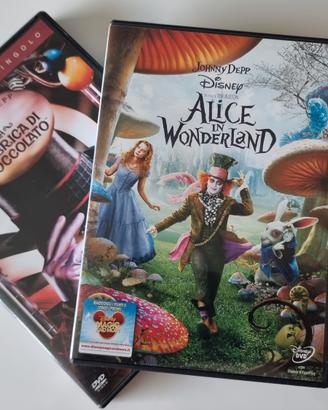 DVD: Fabbrica di cioccolato + Alice in Wonderland