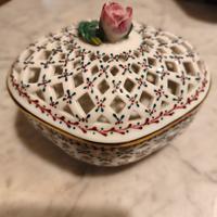 Porta Bonbon in finissima porcellana