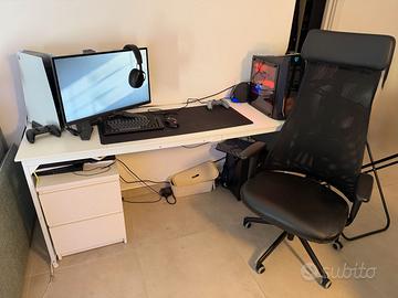 Set ufficio completo: scrivania, sedia, cassettier