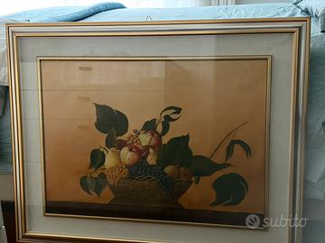 Quadro di natura morta completo di cornice