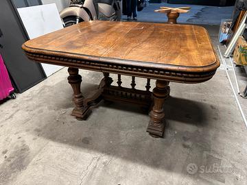 Tavolo Antico Fine 1800 Noce