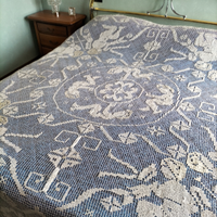 Copriletto matrimoniale filet angeli