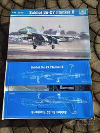 Su-27 Trumpeter 1/32 + set Abtacolo Aires